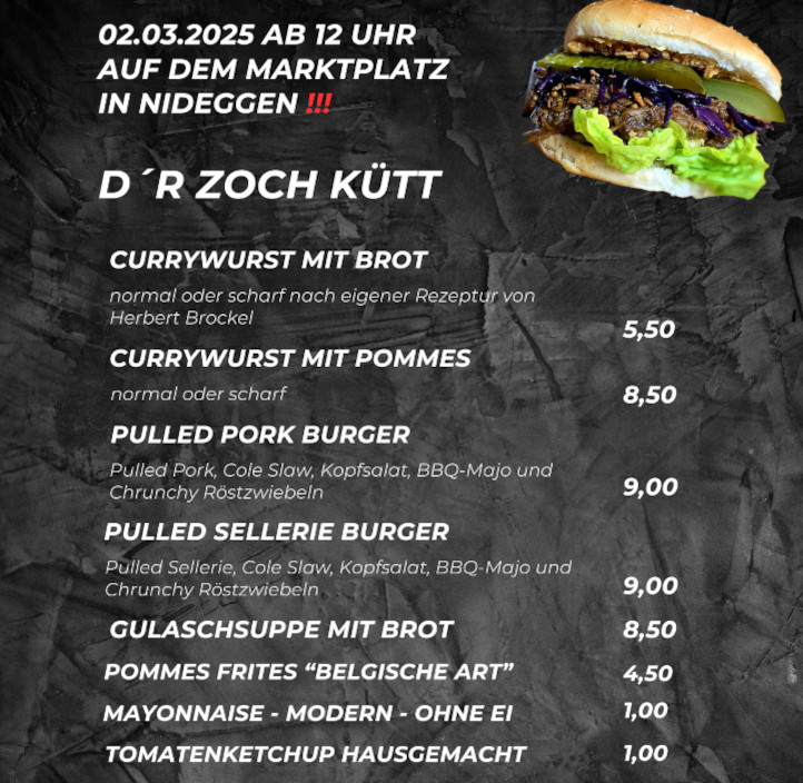 Wenn Ihr Hunger habt und d'r Zuch kütt